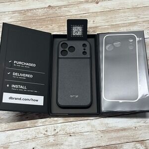 dbrand Grip Case Matte Black iPhone 17 Pro Max Black Skin Open Box
